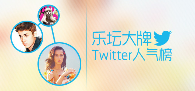 乐坛大牌Twitter人气榜