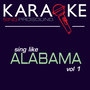 Karaoke in the Style of Alabama, Vol. 1